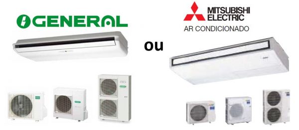 Ar Condicionado da gama comercial modelo tecto de 1 Via Inverter, de aplicação exposta