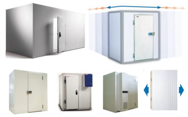 Câmaras frigoríficas, pequenas ou grandes, com ou sem chão, em painel modular ou industrial, com diversas espessuras, 60,80,100 ou 120