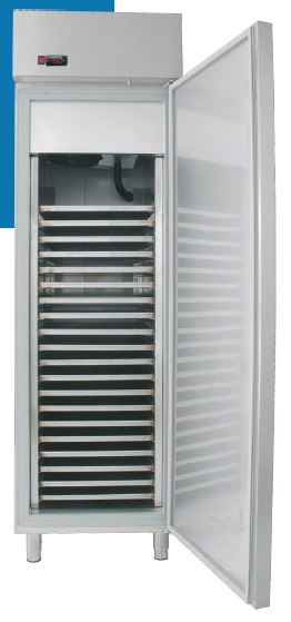 Armário frigorífico de Conservação de Massas Verdes Temperaturas Positivas ou Negativa de 1 ou 2 Portas, preparado para tabuleiros 75x45 cm