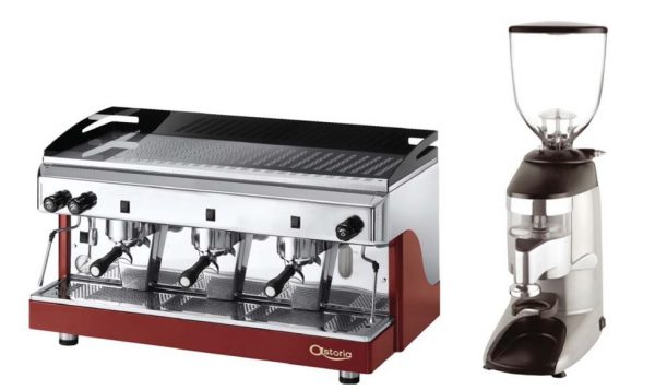 Máquina de Café Expesso traditional com 1,2 ou 3 Grupos, Moinho de Café standard , Normais ou silenciosos
